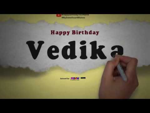 Happy Birthday Vedika | Whatsapp Status Vedika