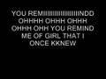 you remind me of a girl with lyrics 