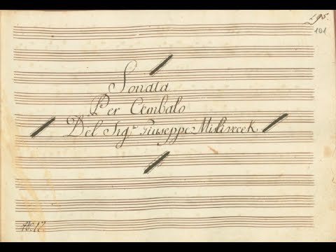 Josef Mysliveček - Piano Sonata No. 1 in C Major. {w/ original Manuscript.} Pianist: Clare Hammond.
