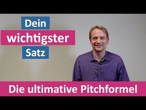 PITCHEN wie der PROFI - Baue deinen PERFEKTEN Pitch (Vertrieb, Startups…)