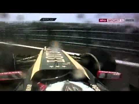 Formel 1 2012 Brasilien/ Sao Paulo Kimi Raikkonen verfährt sich (SKY GERMANY)