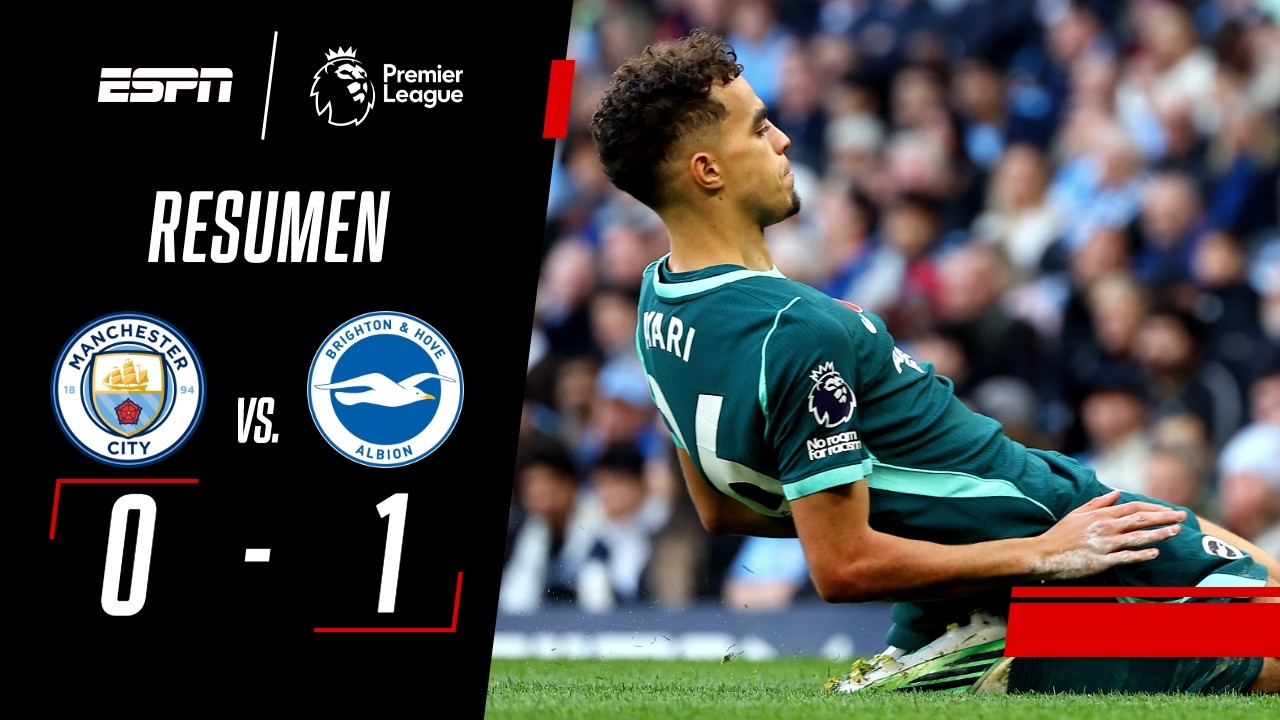 LAS GAVIOTAS ATENDIERON A DOMICILIO AL CITY DE ENZO | Manchester City 0-1 Brighton | RESUMEN