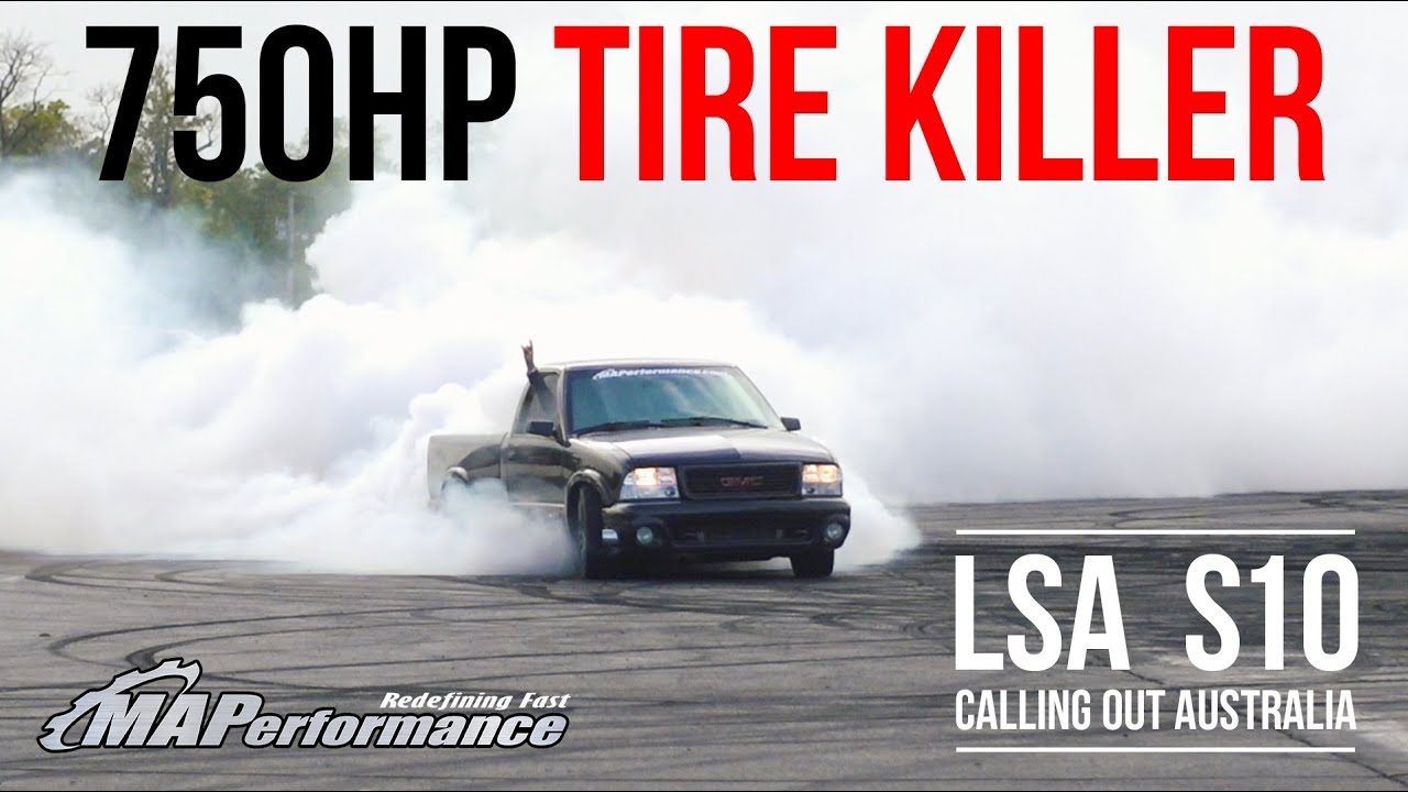 750hp Tire Killer | Massive Burnout from LS Swapped S10