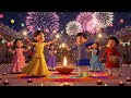 Happy Diwali Song For Kids Fun Dance Fireworks Festival Masti 2025