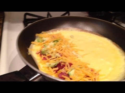 Egg,cheddar,turkey bacon and Avocado omelette