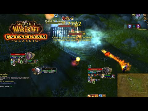 6-0 Full BG Fire Mage Top DMG Cata Classic Solo PvP - Rakzo
