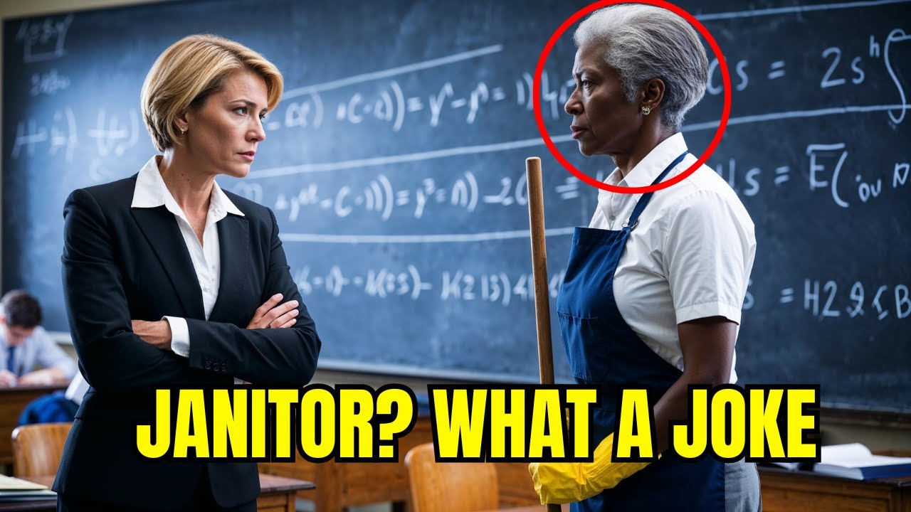Liberal Calculus Professor Tries to Belittle a Black Janitor — Has No Idea She's a Math Genius!