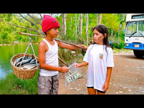 A young fisherman helped a poor girl find her father without knowing he was a millionaire.