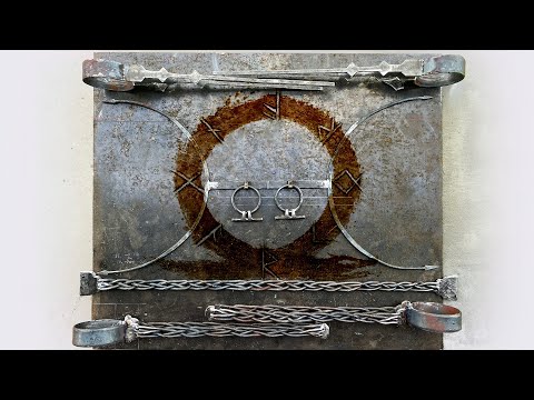 God of War Jotnar Shrine | Forged and Fabricated Cabinet Hardware for @brickdaddiy