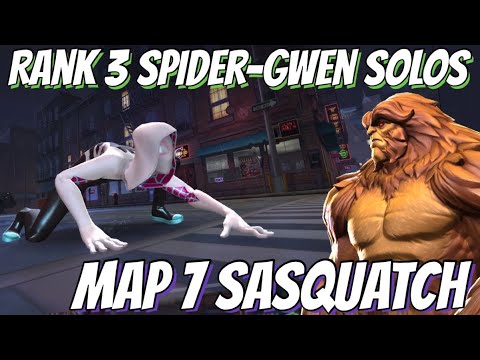 Spider-Gwen EMBARRASSES Map 7 Day 5 SASQUATCH Miniboss!!!
