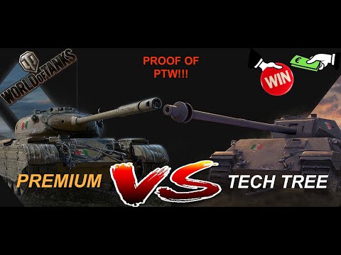 Tech Tree V.S. Premium (Proof of PTW) - Wot Console