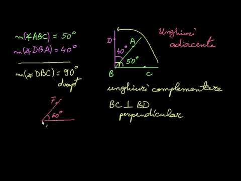 Unghiuri complementare și unghiuri suplementare