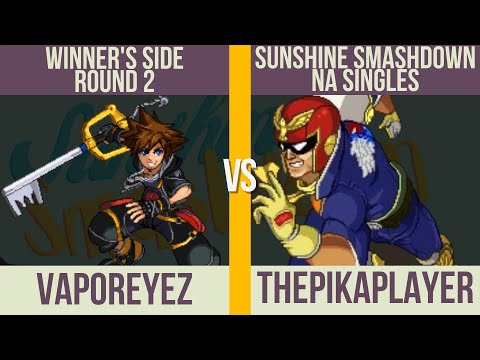 Sunshine Smashdown NA: SSF2 Winner's - VaporeyeZ (Sora) vs. ThePikaPlayer (Falcon)