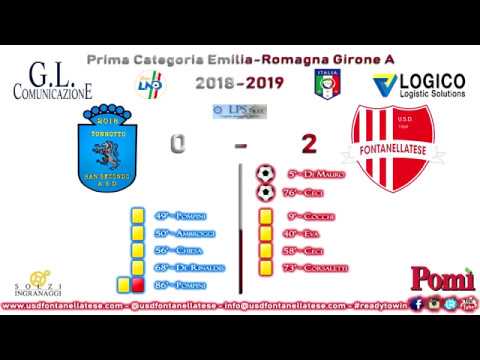 Tonnotto San Secondo vs Fontanellatese - Highlights Campionato Prima Categoria 07/10/2018