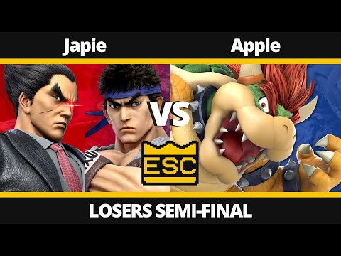 ESC 21 Losers Semi-Final - Japie (Kazuya, Ryu) Vs. Apple (Bowser) - SSBU Local Tournament