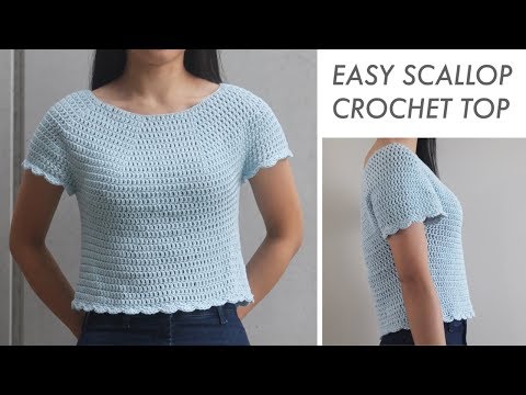 Easy Crochet Scallop Top DIY Tutorial