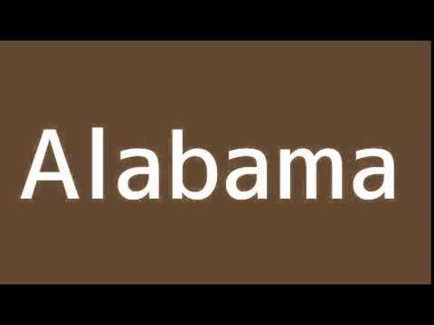How to say Alabama in Spanish