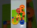 build funny track marble run with building blocks #satisfying #shorts #asmr #kelereng  #lego #marble