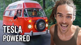 How I Built An Electric Tesla Powered Classic VW Bus