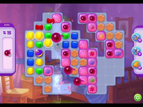 HomeScapes Level 2886 no boosters (24 moves)