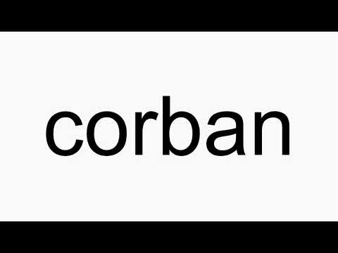 How to pronounce corban