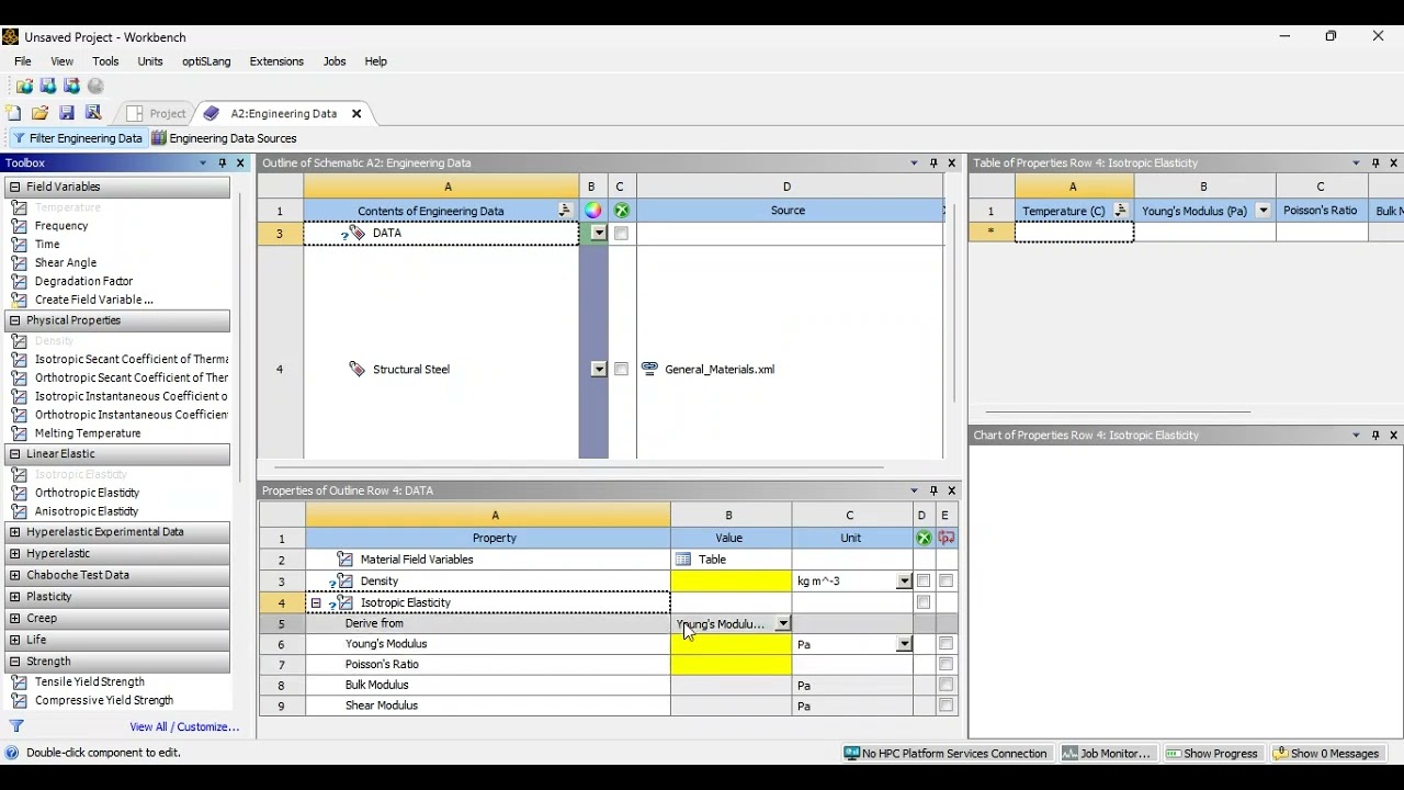 How to Edit Engineering Data in ANSYS Workbench | Custom Material PropertiesCustome  Data