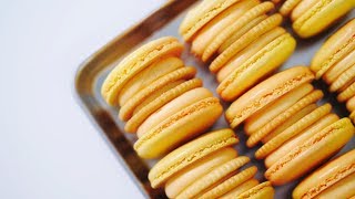 뚱카롱🧀 황치즈 마카롱 만들기 cheese macarons | 한세 HANSE