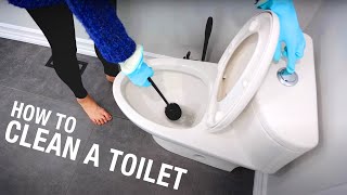 How to Clean a Toilet in Less Than 3 Minutes! (Cleaning Motivation)