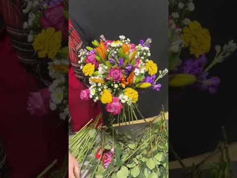 Create a European Hand Tied Bouquet!