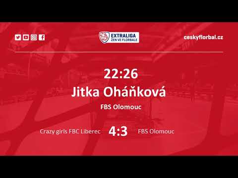 3. kolo Extraliga žen Crazy Girls FBC Liberec vs FBS Olomouc
