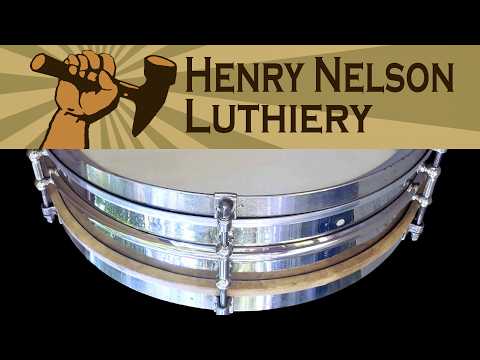 1922 Ludwig & Ludwig Professional "Dance" Model Snare No 5, 14x4 NOB 2-Piece Shell, Restored, Video image 23