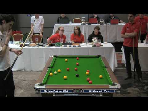 2019 Student International Masters - Matthew Bartman (Wal) v William Grummitt (Eng)