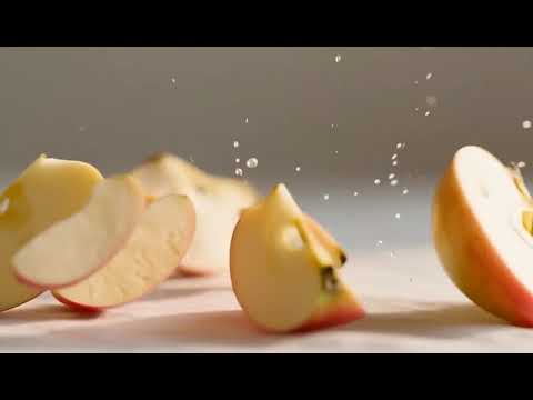 Gravity in Action | Satisfying Slow Motion Apple Cut 🍎 | 8 Perfect Slices Falling in Real Time