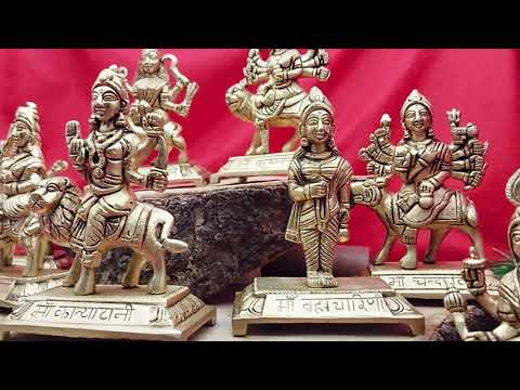 Navdurga Statues Idols, Nine Devi Murtis set of Powerful Incarnations of Goddesses Maa Durga video
