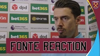 FONTE REACTS TO VITAL AWAY POINT AT STOKE ⚒