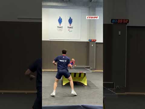🔥🏓 Ce mardi, l'équipe de France de tennis de table s'est entraîné en public #shorts #pingpong