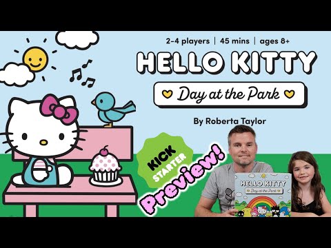 Hello Kitty: Day At The Park - Coming to #kickstarter #BoardGames #hellokitty