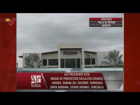 Aló Presidente 378 - Unidad de Producción Socialista Ezequiel Zamora - 29.01.2012