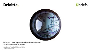 G20/OECD The Digitalized Economy: Blueprints on Pillar One and Pillar Two