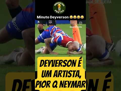 Deyverson é um artista, cai mais que Neymar!