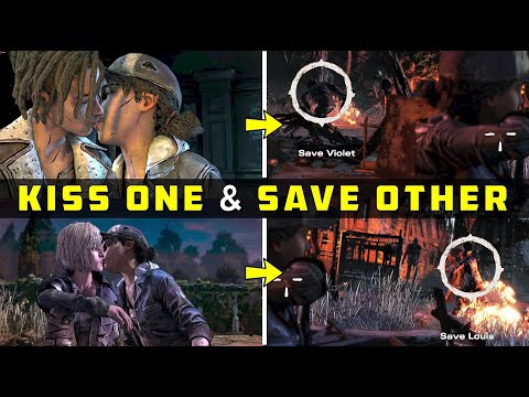 [Prison Scene, Episode 3] If you Romance with Louis/Violet & Don't Save Him/Her in Episode 2 | TWD