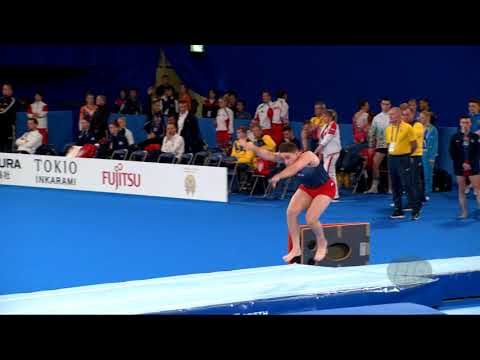 KRZYNEFSKI Brandon (USA) M - 2019 Trampoline Worlds, Tokyo (JPN) - Qualification Tumbling R1