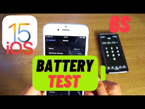iPhone 6S Battery Test IOS 15