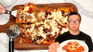 EASIEST PAN PIZZA? Super Simple Weeknight Recipe