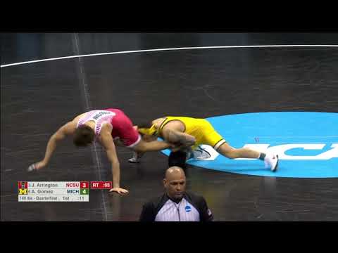 2024 NCAA 149 Quarterfinal Arrington NCSU v Gomez MICH