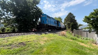 Conrail GP 10  7554 returning empties on the Perkiomen railroad. Emmaus PA.