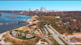 CINEMATIC DRONE FOOTAGE - TULSA, OK - Riverside &amp; Downtown 4K