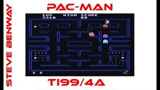 Pac-Man on Texas Instruments TI99/4a