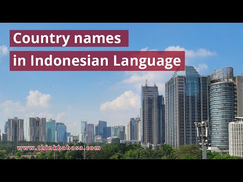 Learn Country Names in Indonesian Language | Learn Indonesian