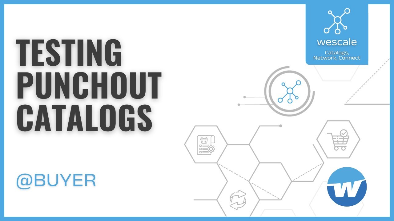 Testing the Punchout catalogue in the wescale Network – process for purchasers   WPSM Tutorials